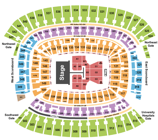 Huntington Bank Field Post Malone Seating Chart